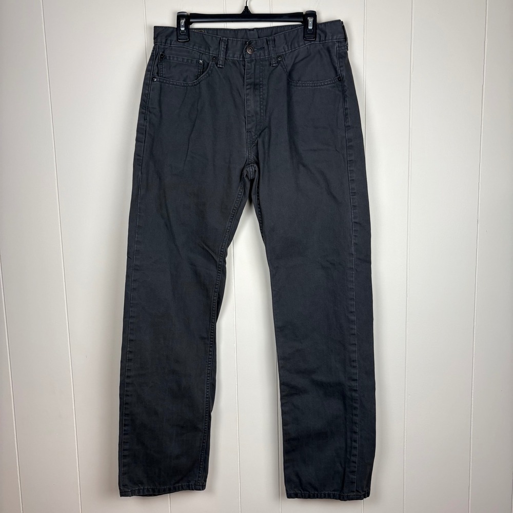 Levis 505 Regular Fit Straight Leg Pants Charcoal Gray Mens 34x34